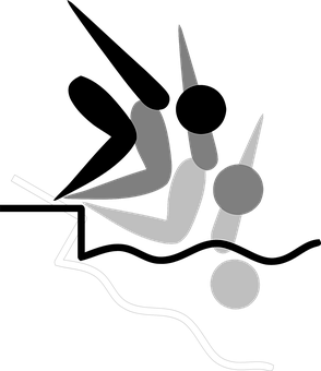 A Person Falling Down With Arms Out