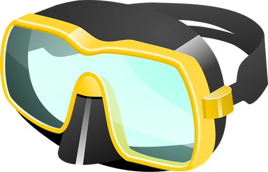A Yellow And Black Goggles