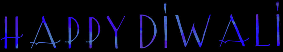 A Blue And Purple Letters On A Black Background