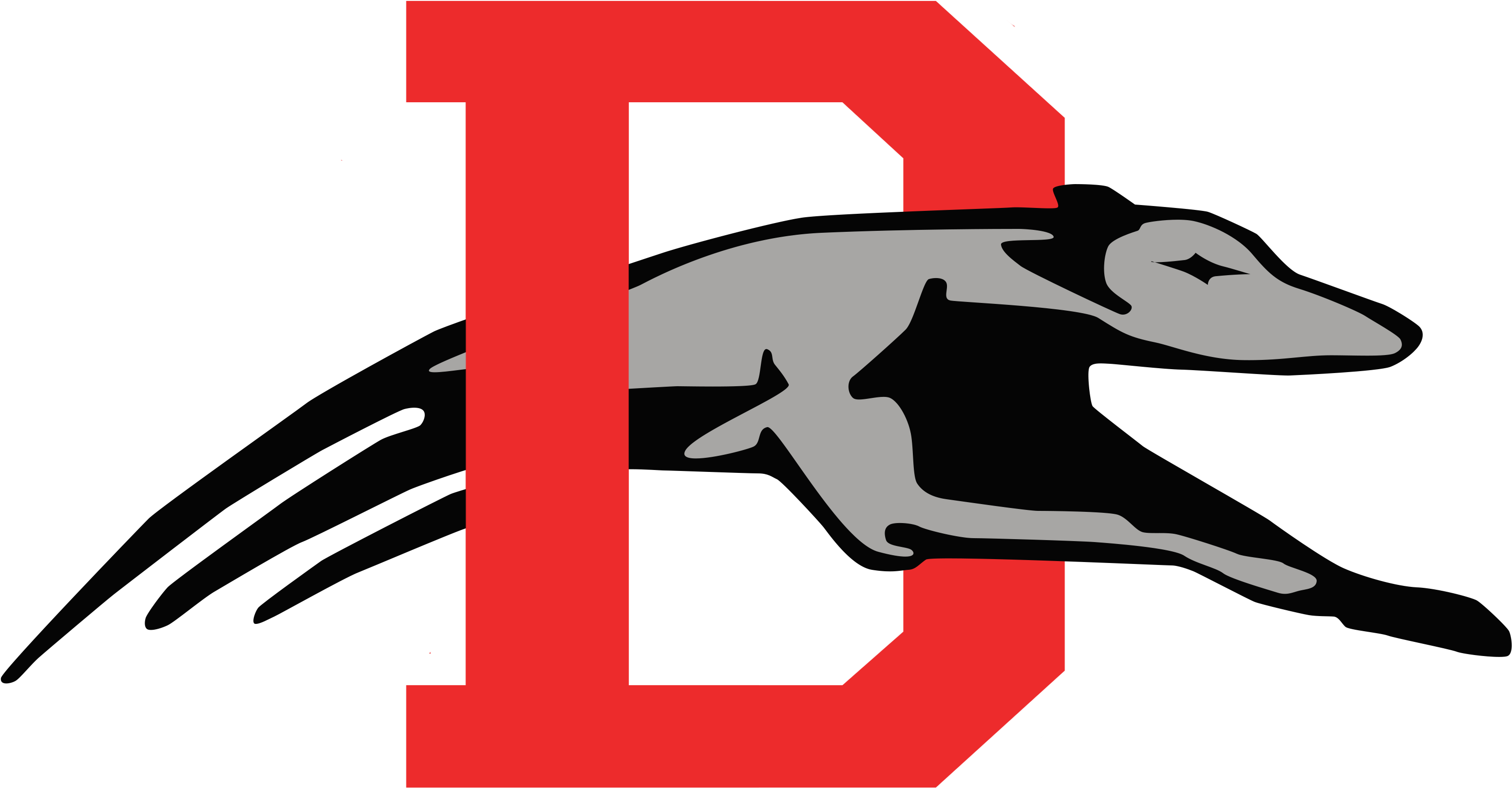 A Red And Black Logo With A Black Background