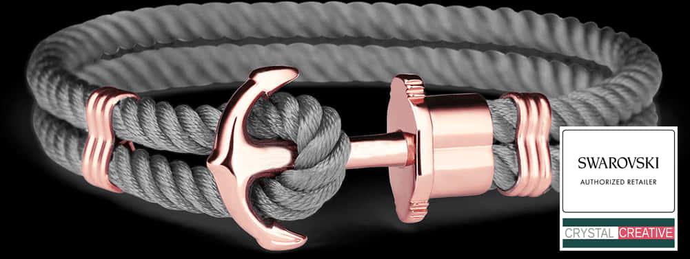 Diy Stainless Steel Rose Gold Anchor Bracelet Grey - Paul Hewitt Anchor Bracelet Philippines, Hd Png Download