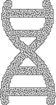 A Maze With A Dna Symbol