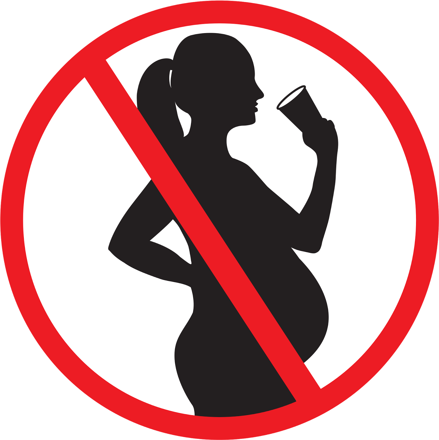 A Pregnant Woman Holding A Cup