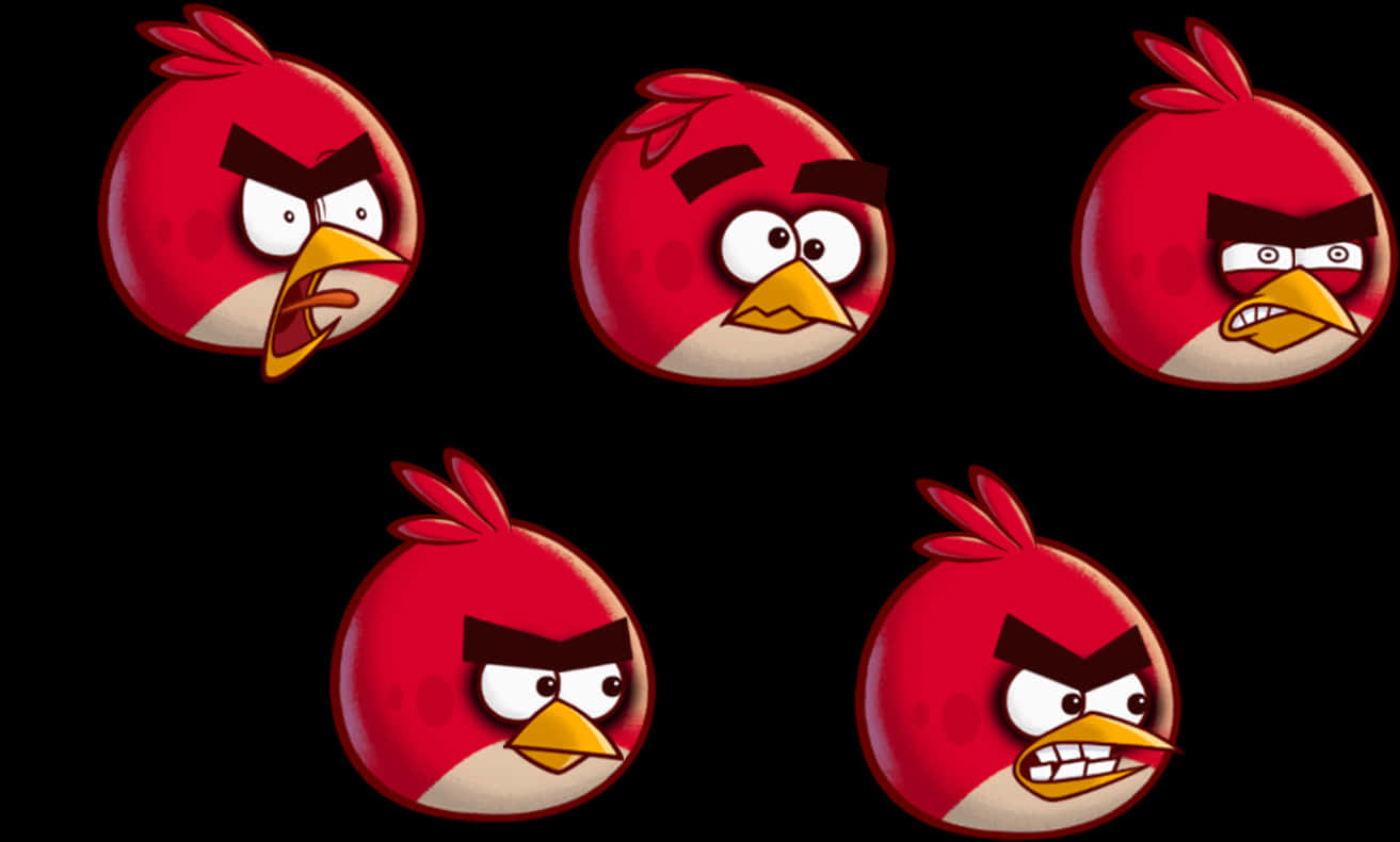 Angry Birds Red Bird Faces