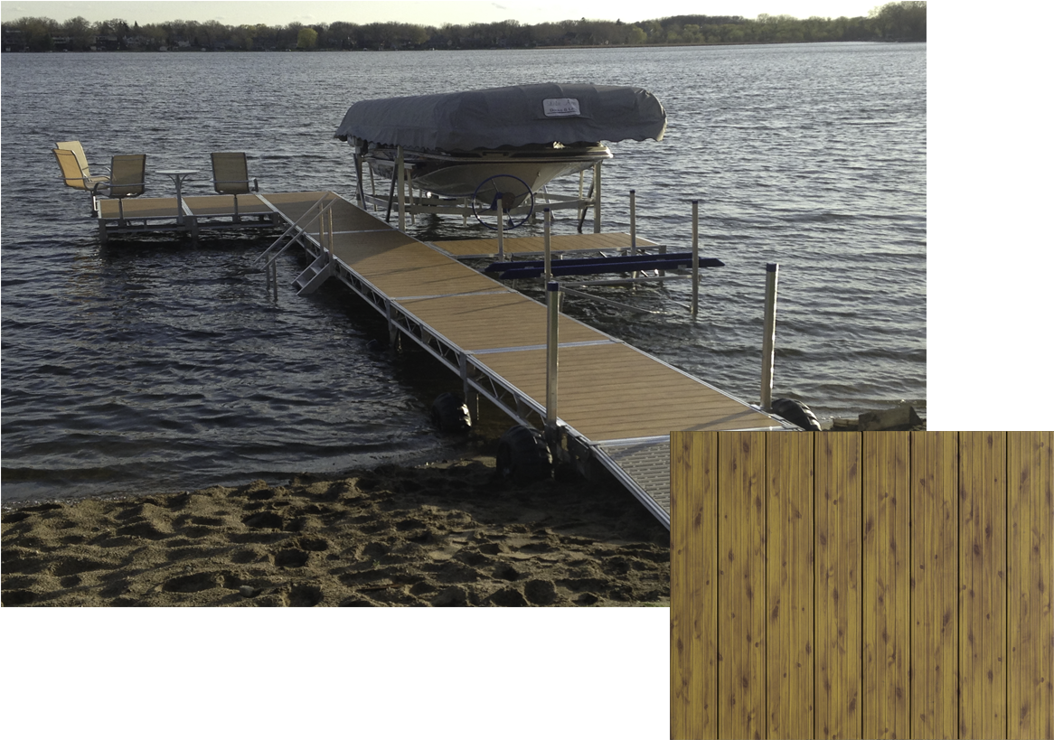 A Dock With A Boat On It