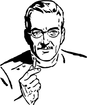A Man With A Mustache And Glasses