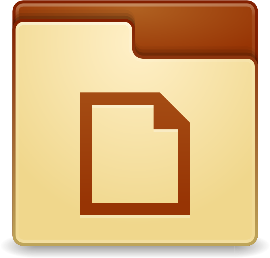 A Brown And White Folder With A Square Image