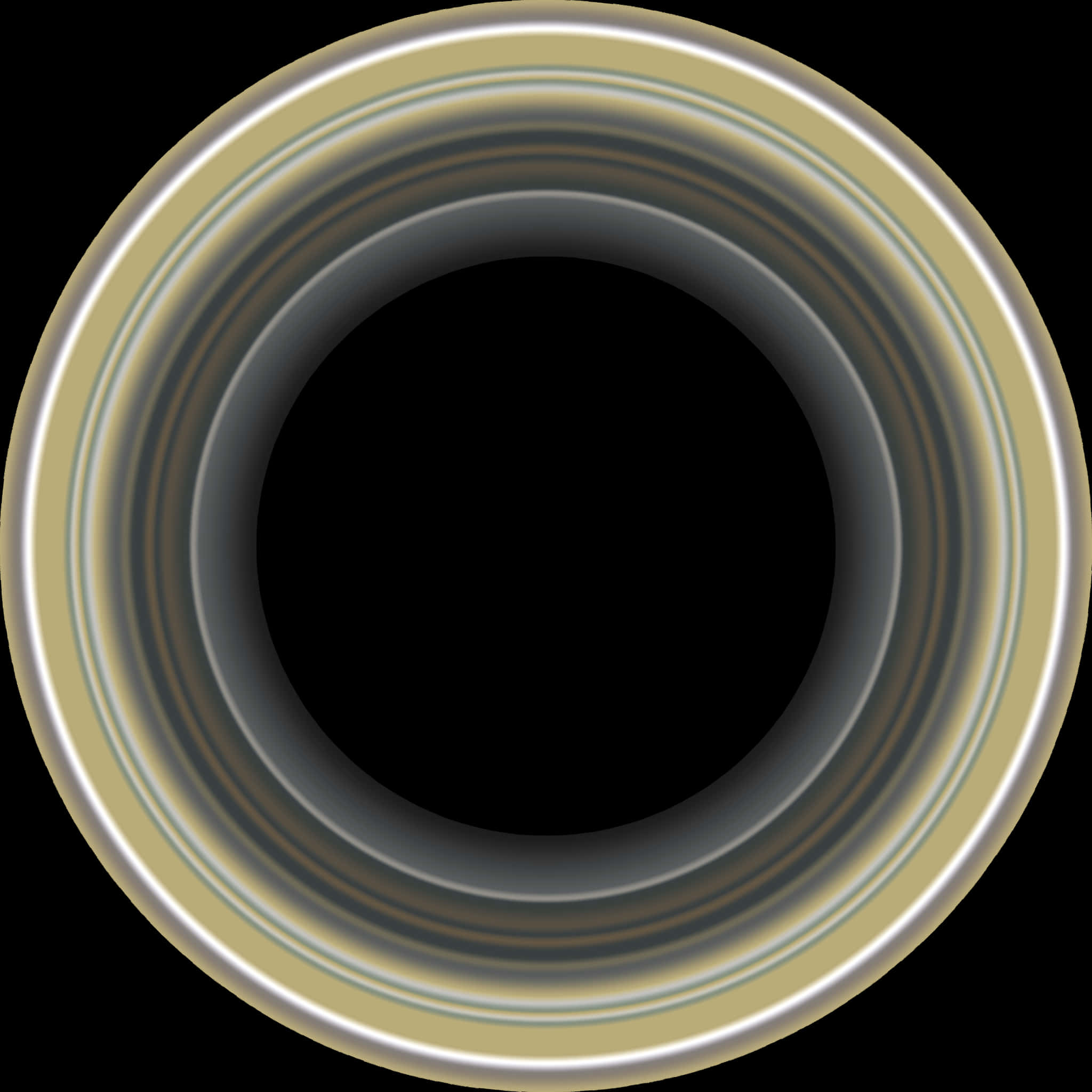 A Circular Object With A Black Background
