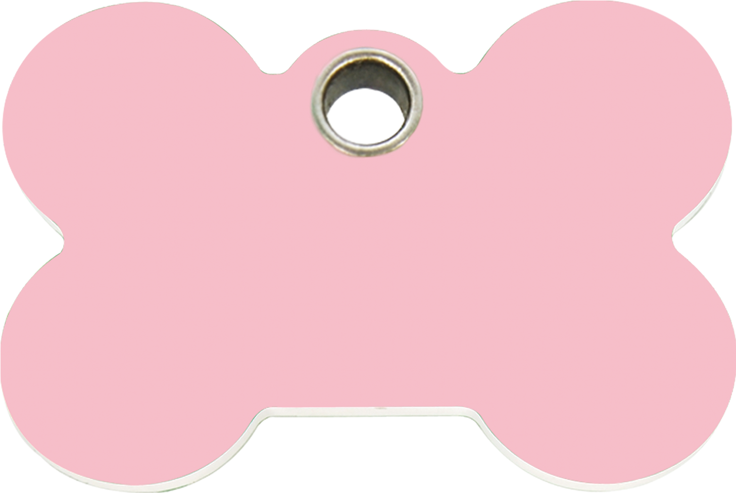 A Pink Bone Shaped Object With A Hole In The Middle