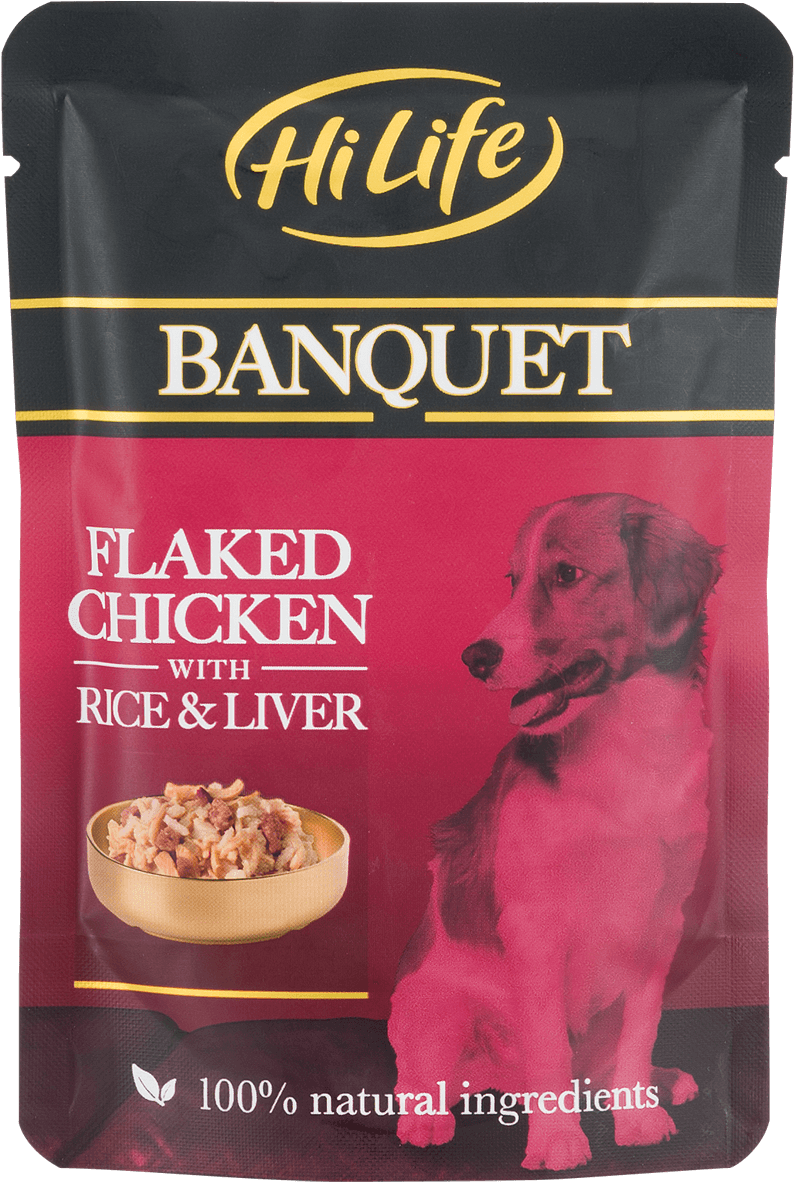 A Bag Of Food With A Picture Of A Dog