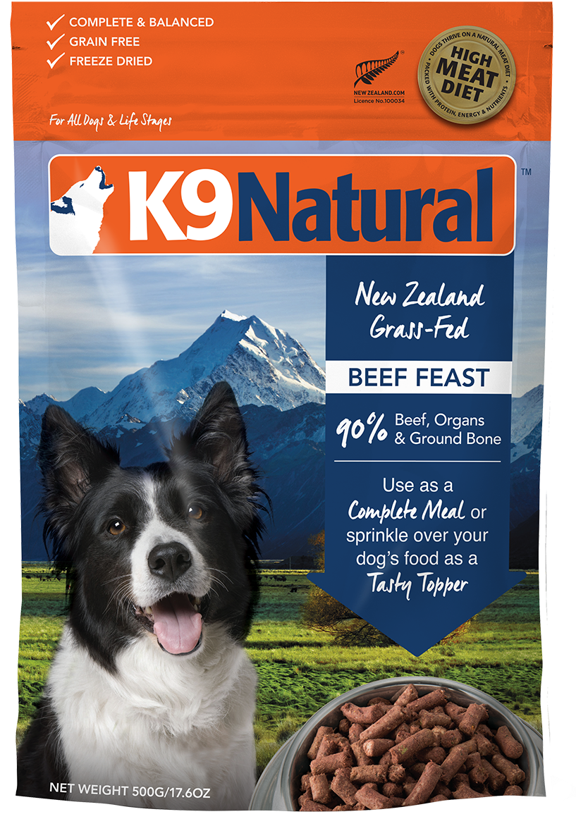 A Dog Food Package With A Picture Of A Dog