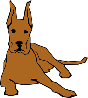 A Brown Dog With Black Background