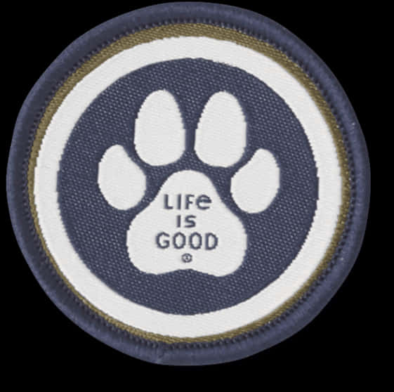 A Patch With A Paw Print