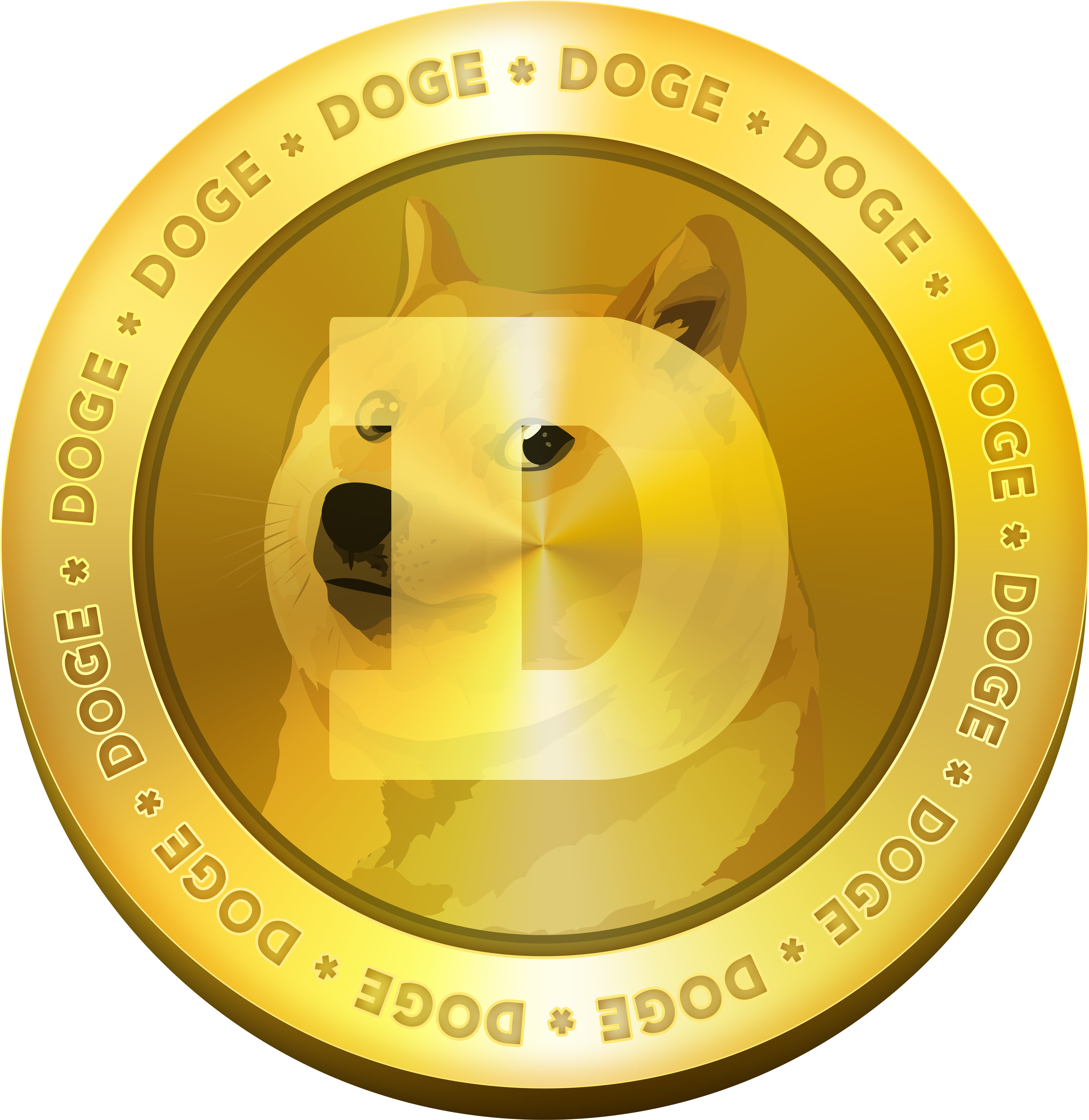 A Gold Coin With A Dog On It