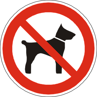 A No Dogs Sign