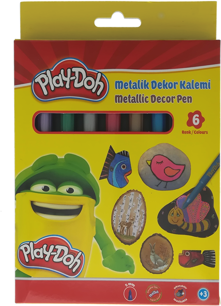 A Box Of Colorful Play Doh Pens
