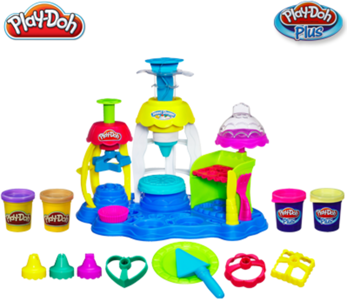 A Group Of Colorful Play Doh Toys