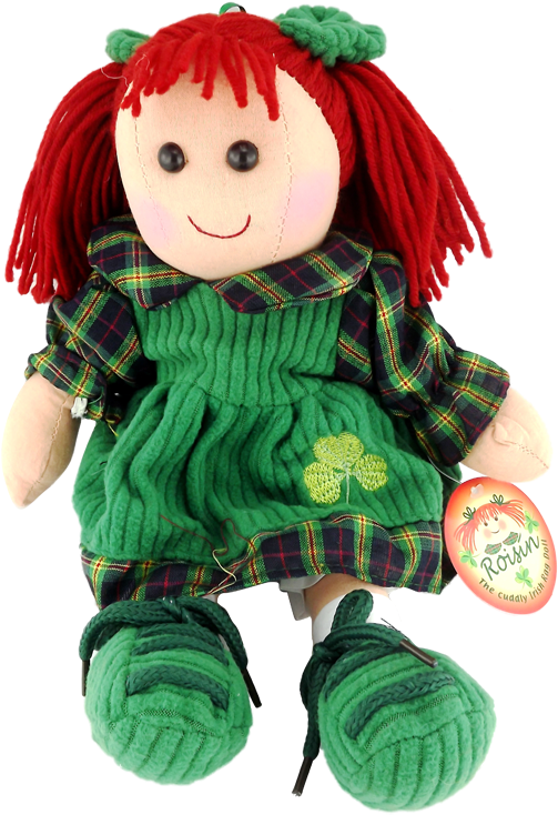 A Stuffed Toy With Red Hair