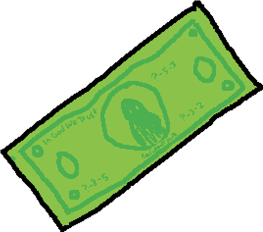 A Green Paper Money With A Picture Of A Squid