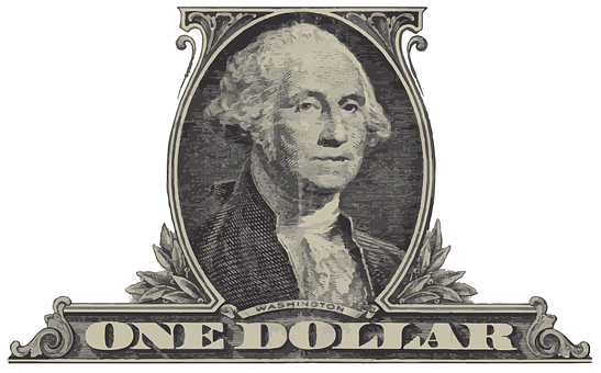 A Close-up Of A Dollar Bill