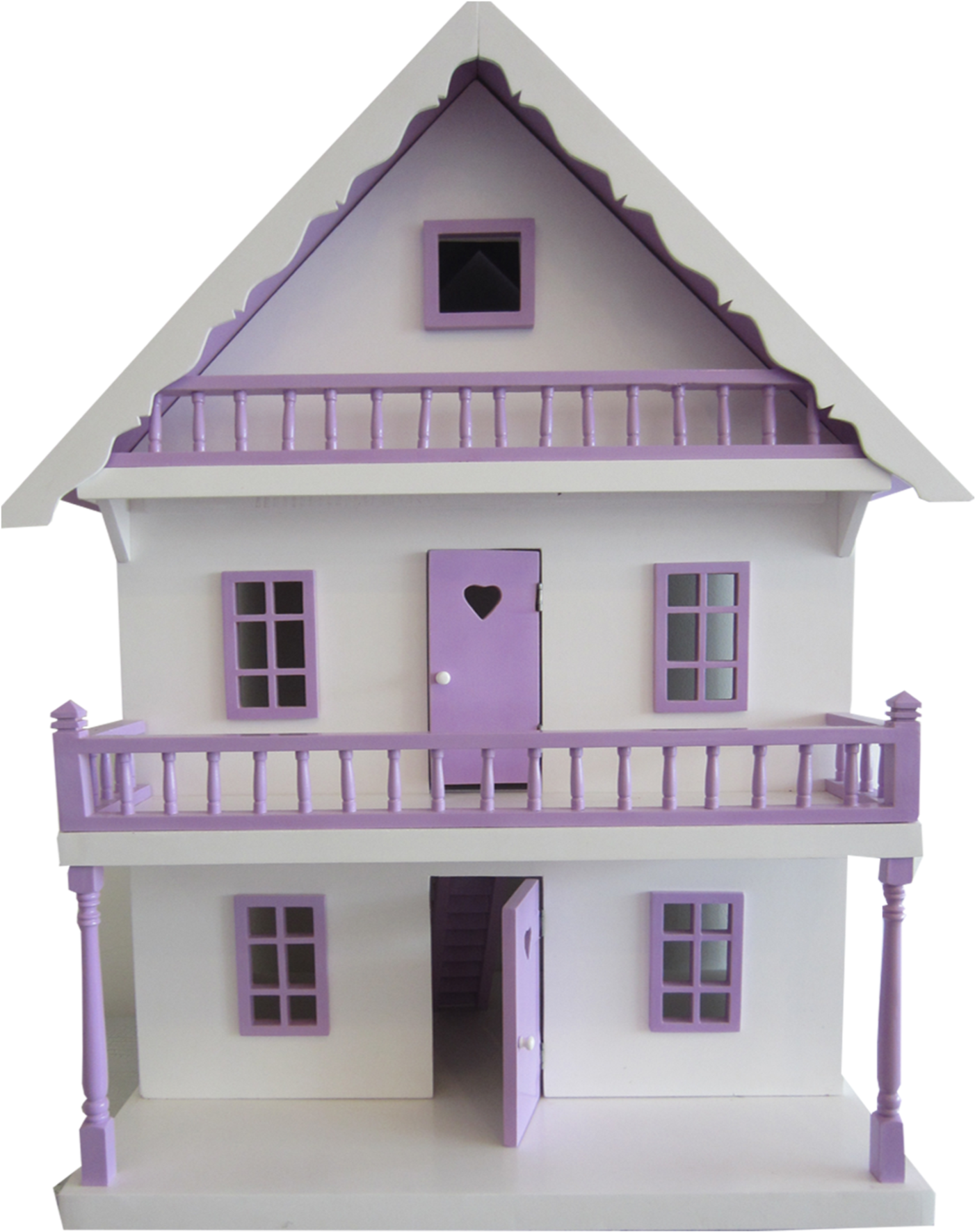 A White And Purple Toy House