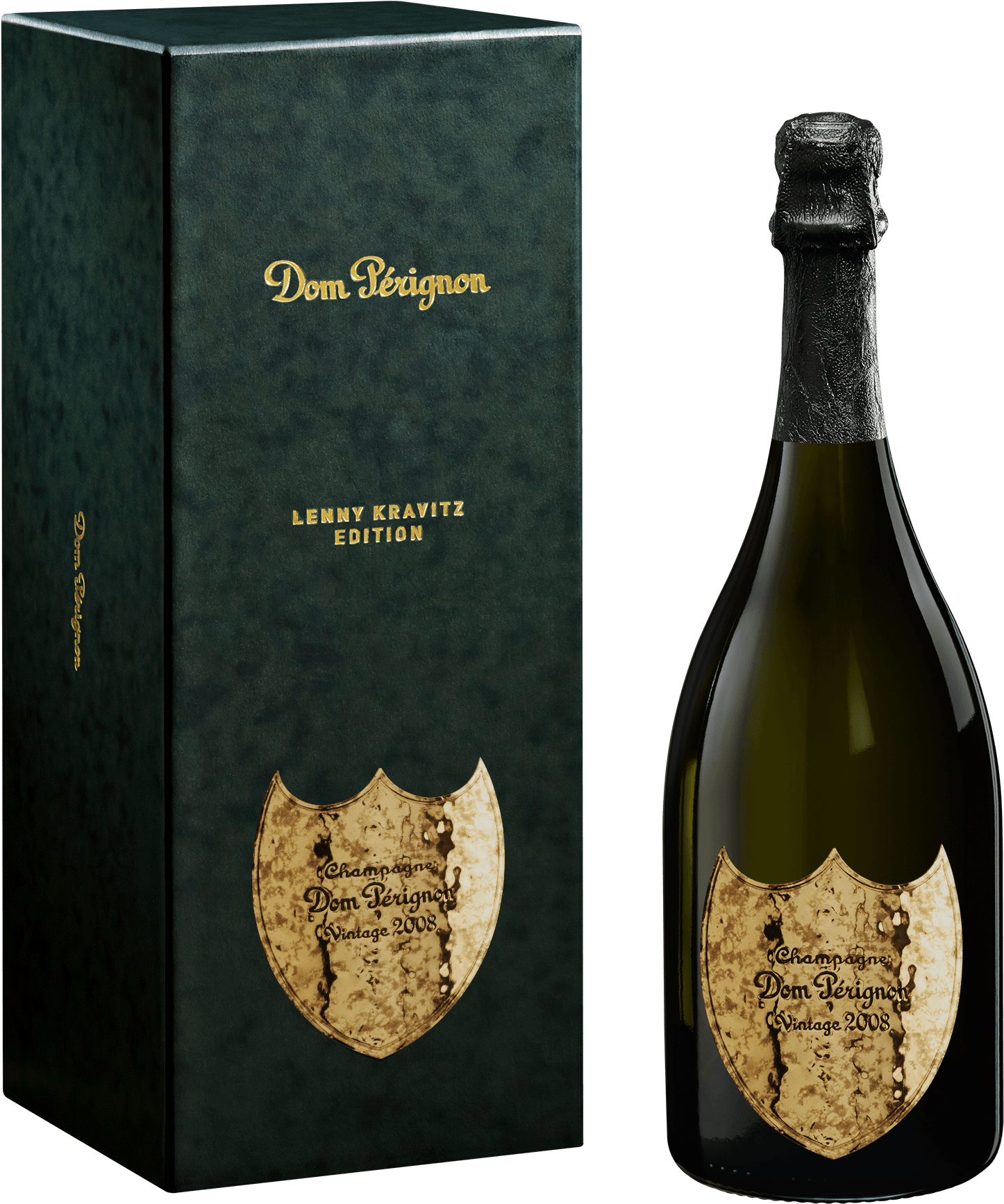A Bottle Of Champagne In A Box