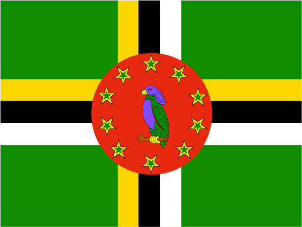 A Flag With A Bird In A Circle