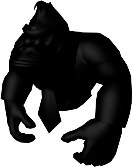 A Black Figure With A Black Background