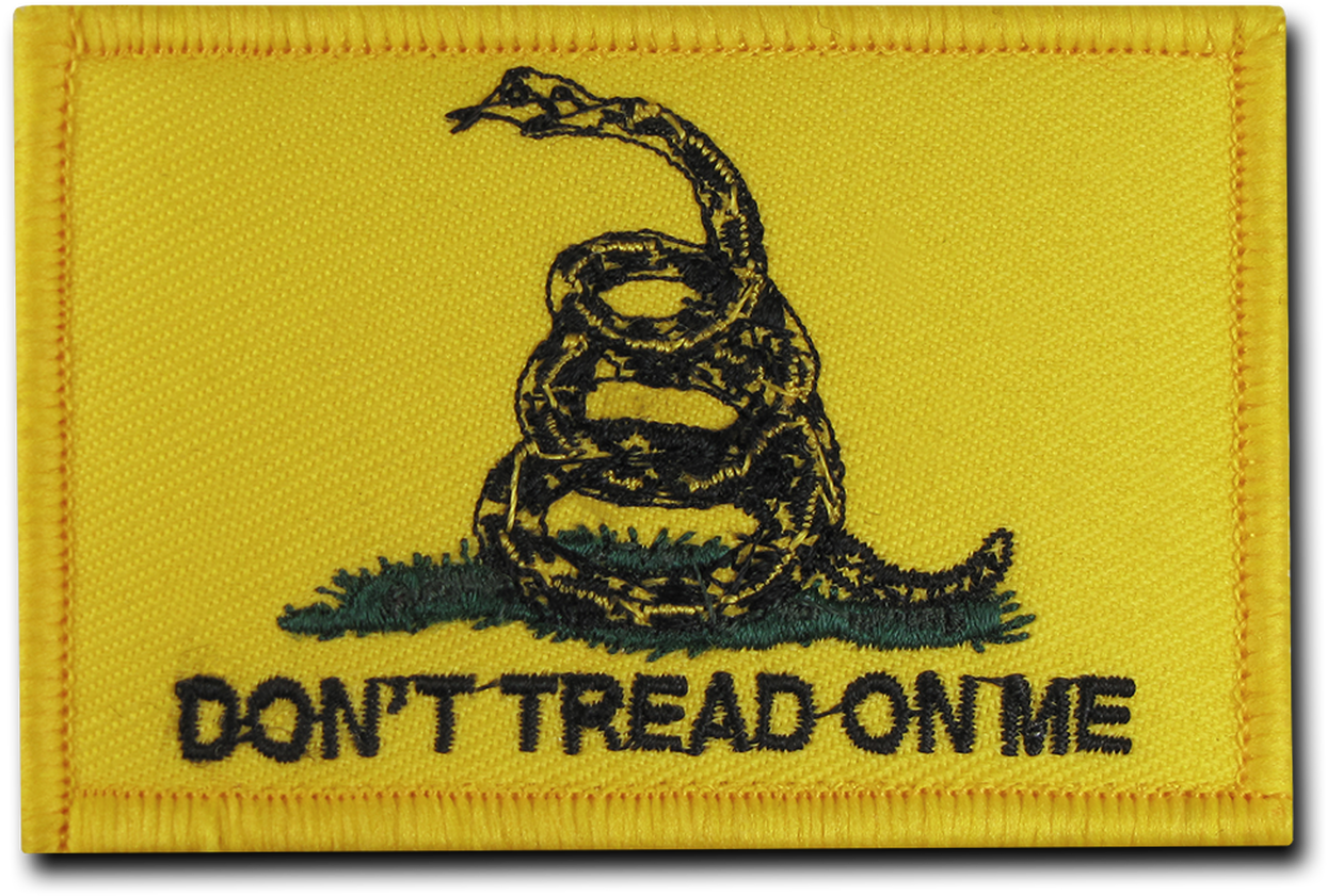 A Yellow Patch With A Snake On It
