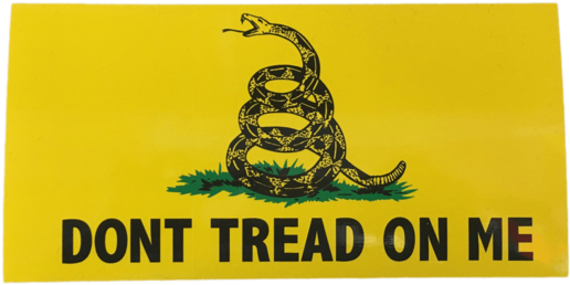 A Yellow Sign With A Snake On It