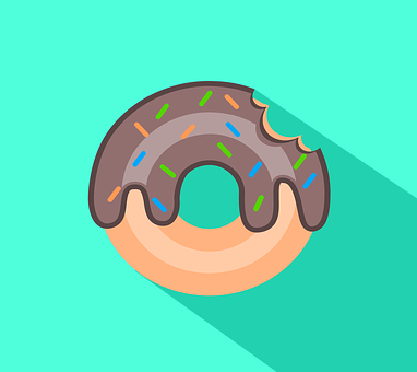 A Chocolate Donut With Sprinkles