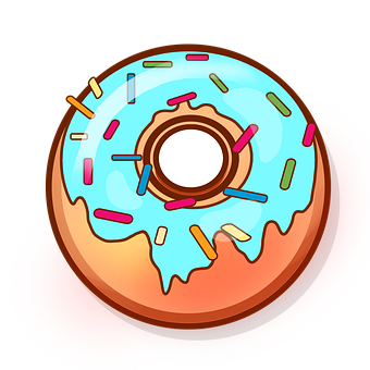 A Donut With Sprinkles On Top