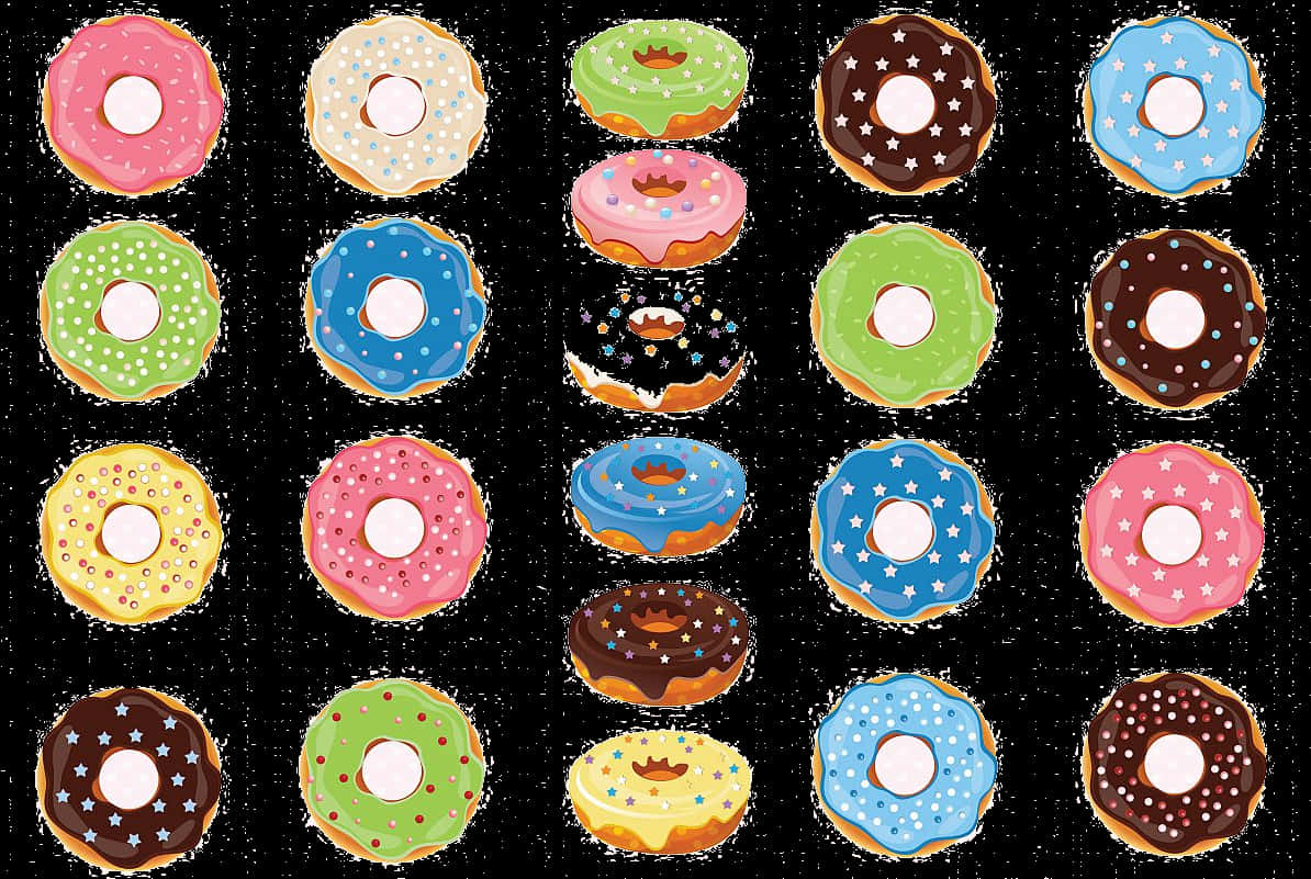 Donut With Different Sprinkles