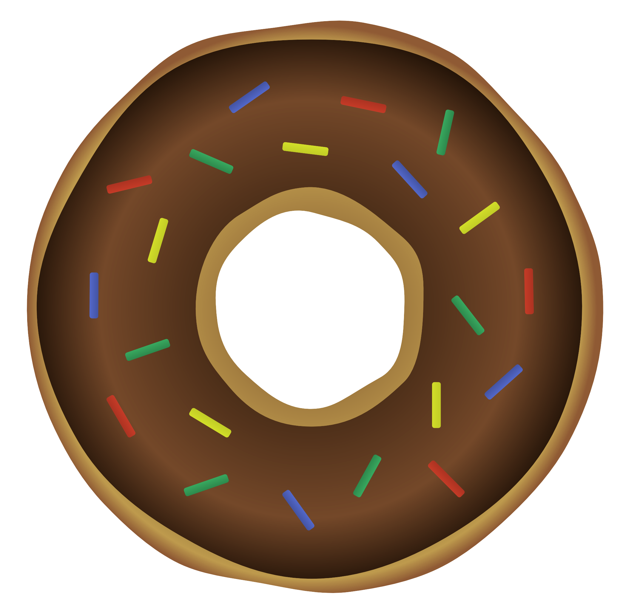 A Donut With Sprinkles On It