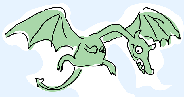 A Cartoon Of A Dragon