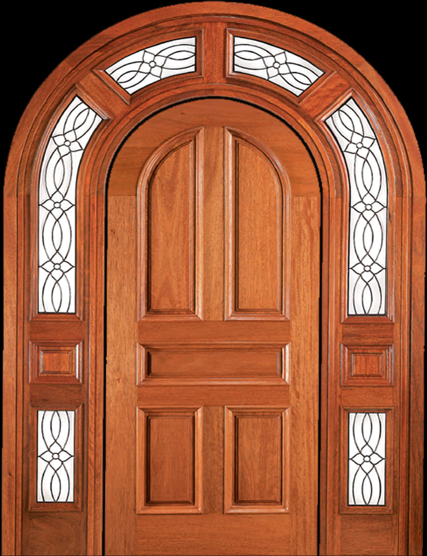 Red Wood Door