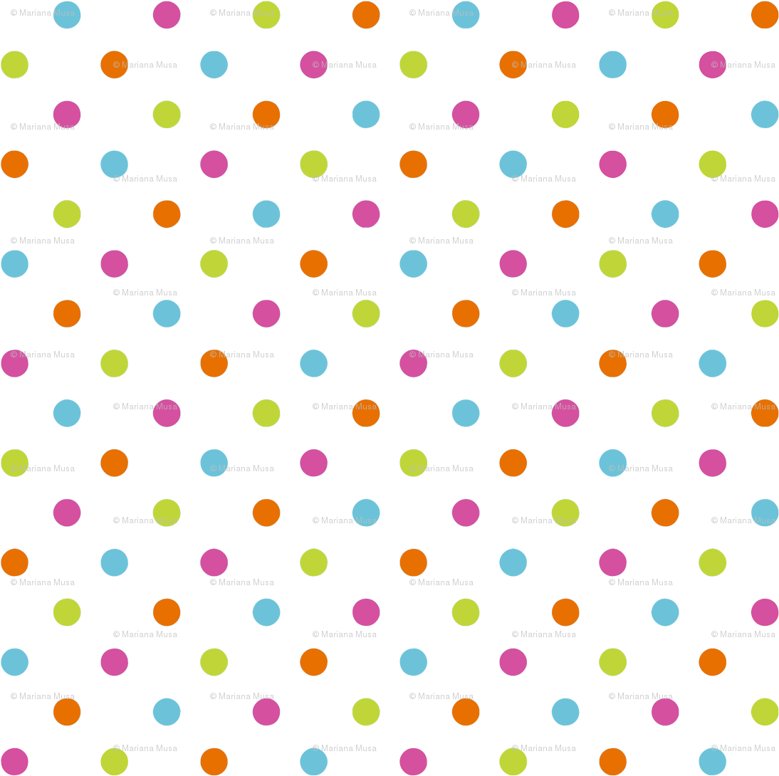 A Black Background With Colorful Polka Dots