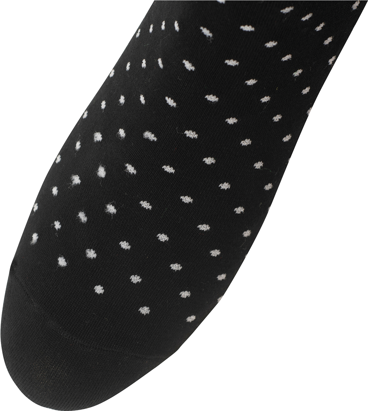 A Black Sock With White Dots