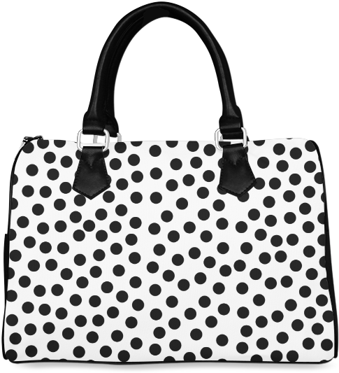 A Black And White Handbag