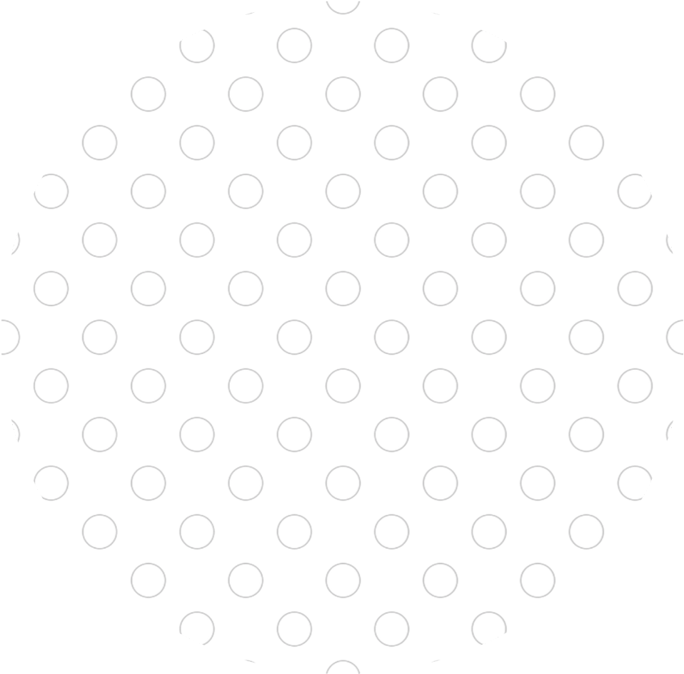 A Black And White Circle With White Dots