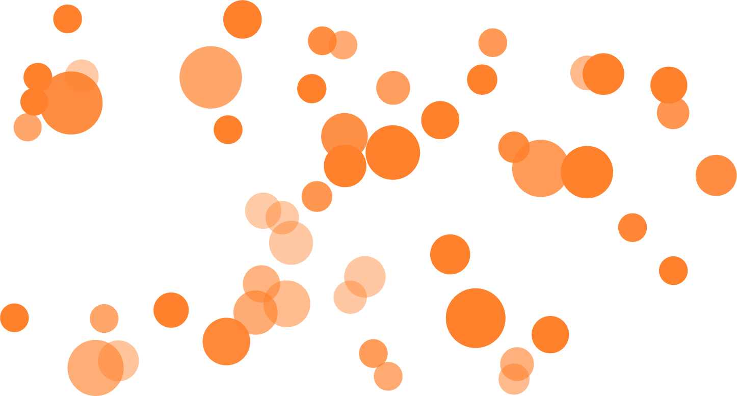 Orange Circles On A Black Background