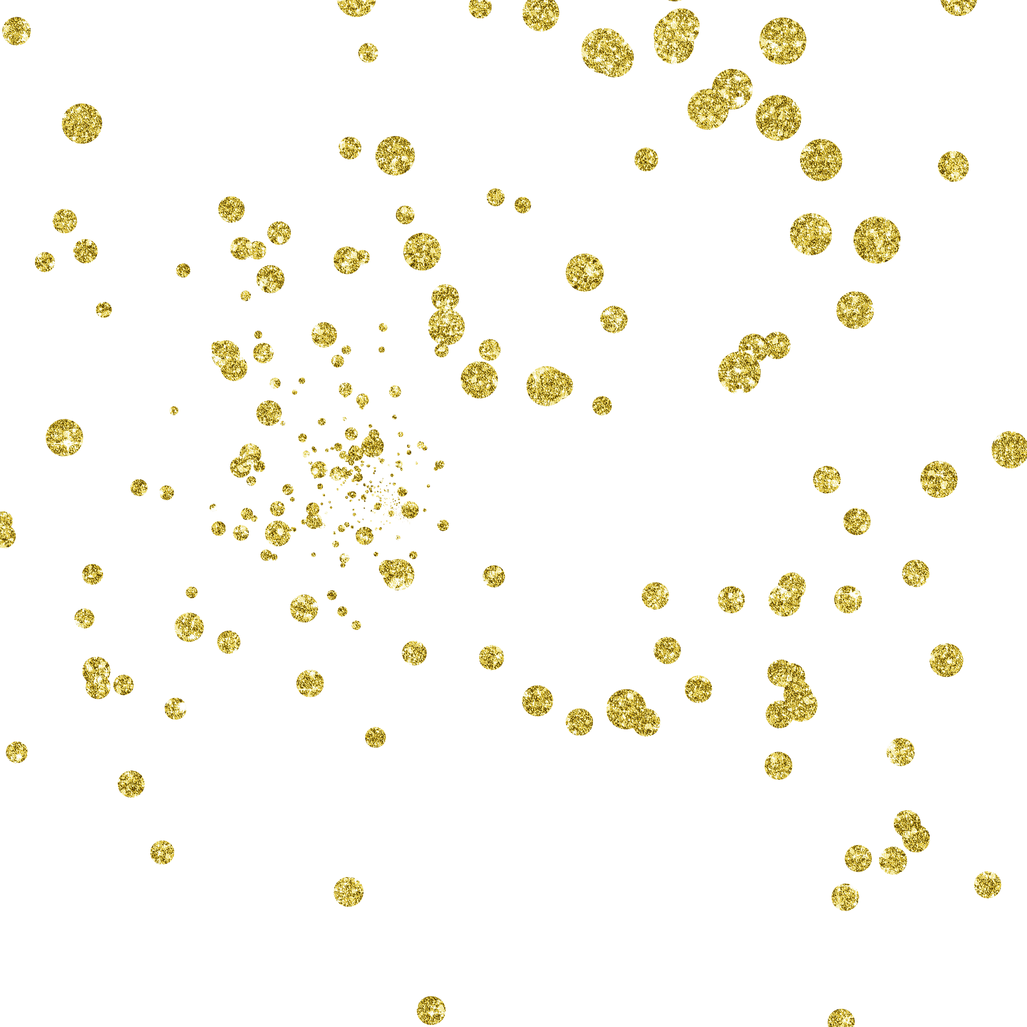 Gold Glittery Dots On A Black Background
