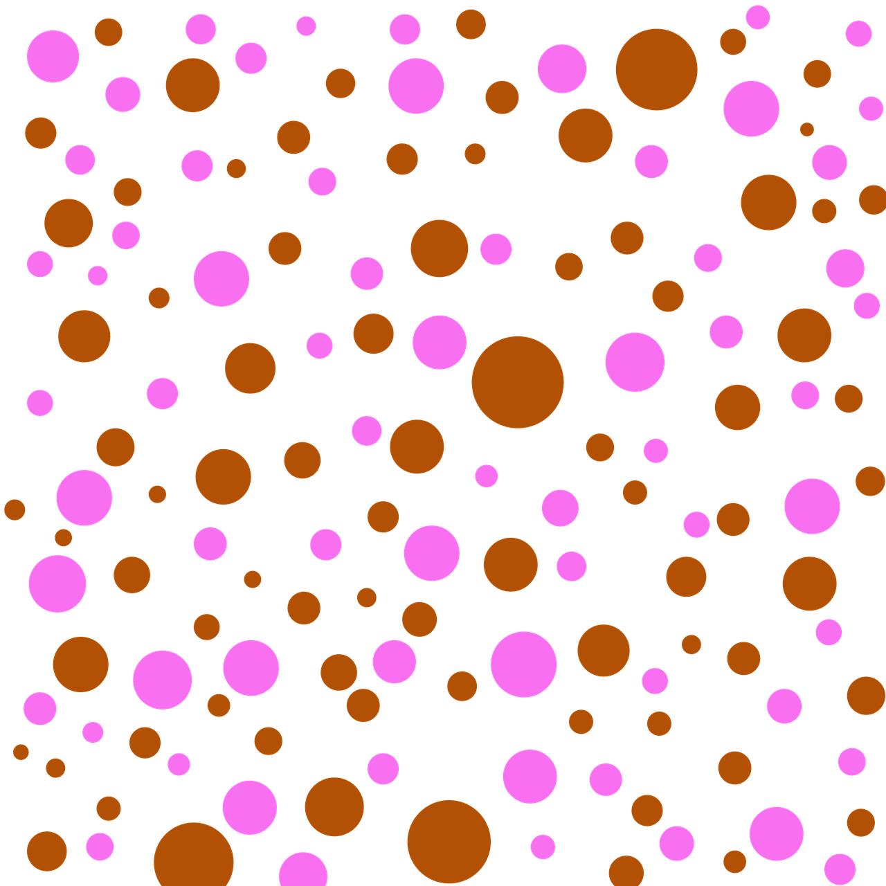 A Pattern Of Pink And Orange Circles