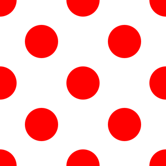 A Red Polka Dot Pattern On A Black Background