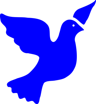 A Blue Bird With A Hat