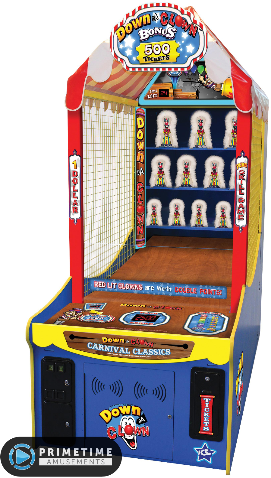 A Blue And Yellow Carnival Game