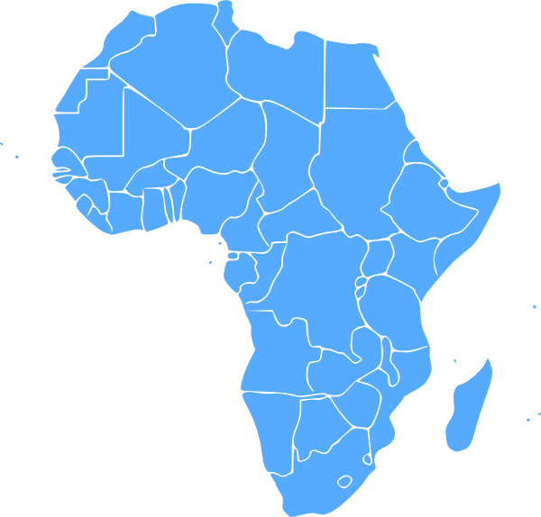A Map Of Africa With Different States