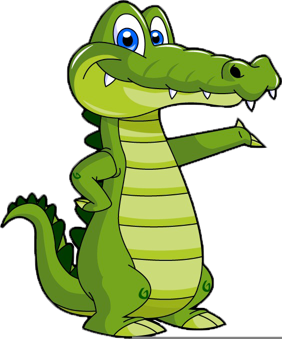 A Cartoon Of A Crocodile