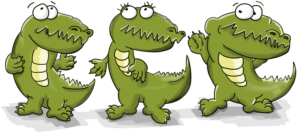 Cartoon Of A Crocodile