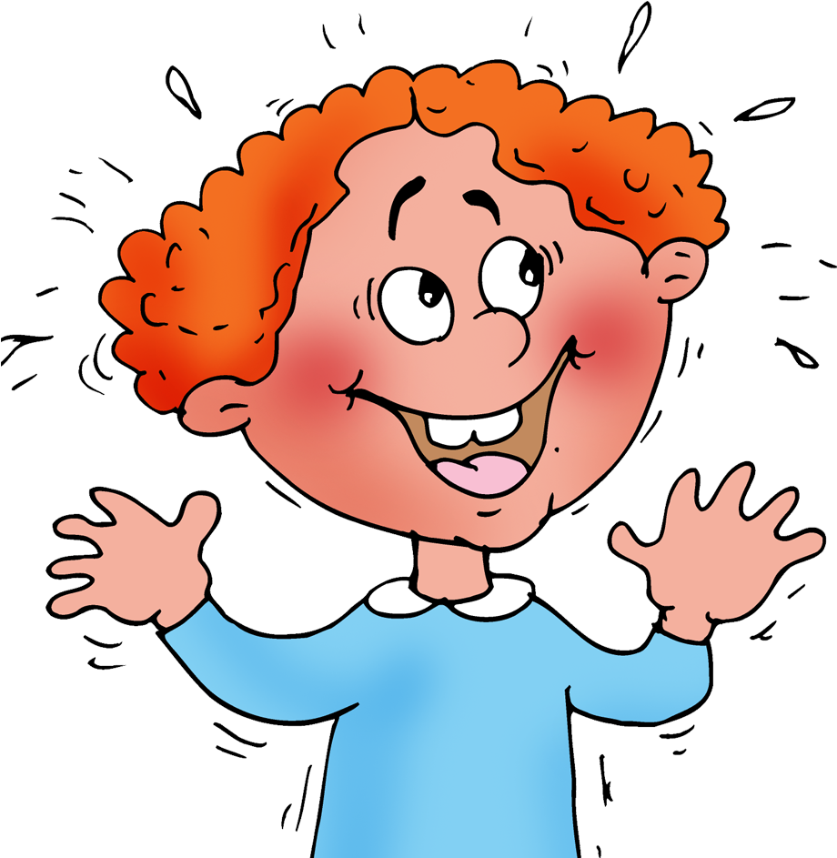 A Cartoon Of A Boy With Red Hair